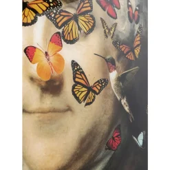 Bilder-KARE Design Glasbild Noble Butterfly 100X150Cm