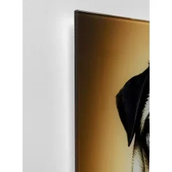 Bilder-KARE Design Glasbild Prince Pug 40X60Cm