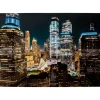 Bilder-KARE Design Glasbild Skyline Night 150X100Cm