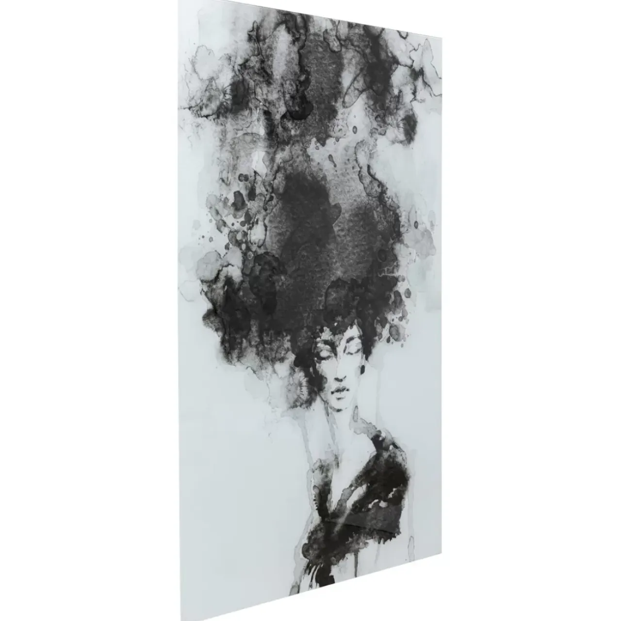 Bilder-KARE Design Glasbild Smokey Hair 100X150Cm