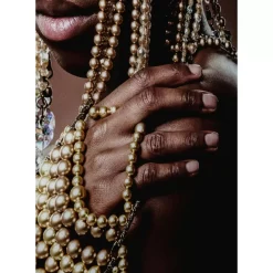Bilder-KARE Design Glasbild Traditional Beads Man 100X150Cm