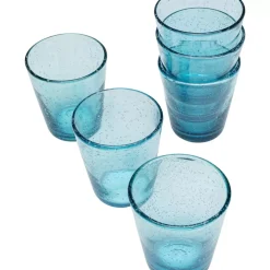 Geschirr & Tischaccessoires-KARE Design Glas-Set Bubble Blau (6/Tlg.)