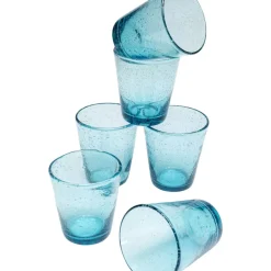 Geschirr & Tischaccessoires-KARE Design Glas-Set Bubble Blau (6/Tlg.)