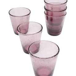 Geschirr & Tischaccessoires-KARE Design Glas-Set Bubble Mauve (6/Tlg.)