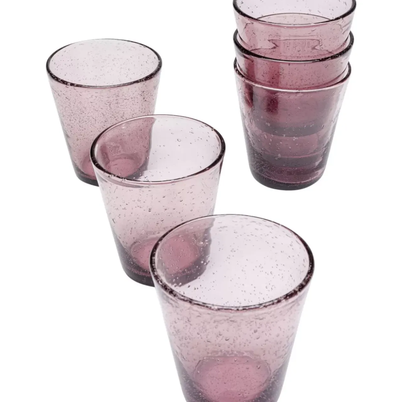 Geschirr & Tischaccessoires-KARE Design Glas-Set Bubble Mauve (6/Tlg.)
