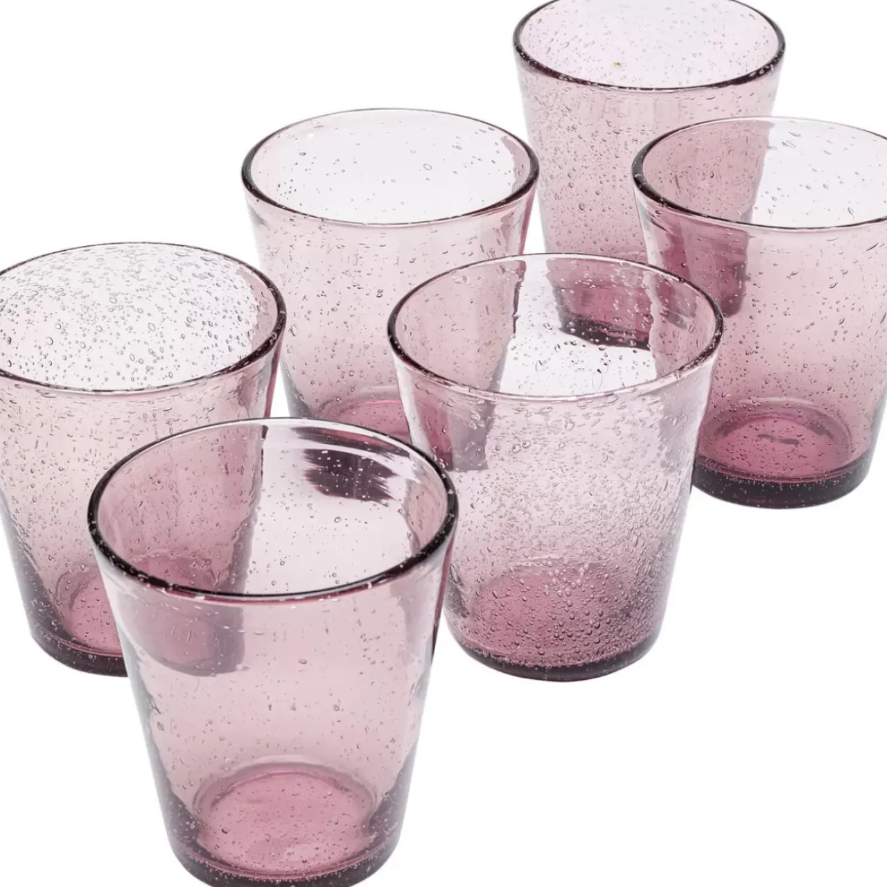 Geschirr & Tischaccessoires-KARE Design Glas-Set Bubble Mauve (6/Tlg.)