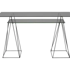 Tische-KARE Design Glasset Polar 8Mm Esg Smoke 130X65Cm