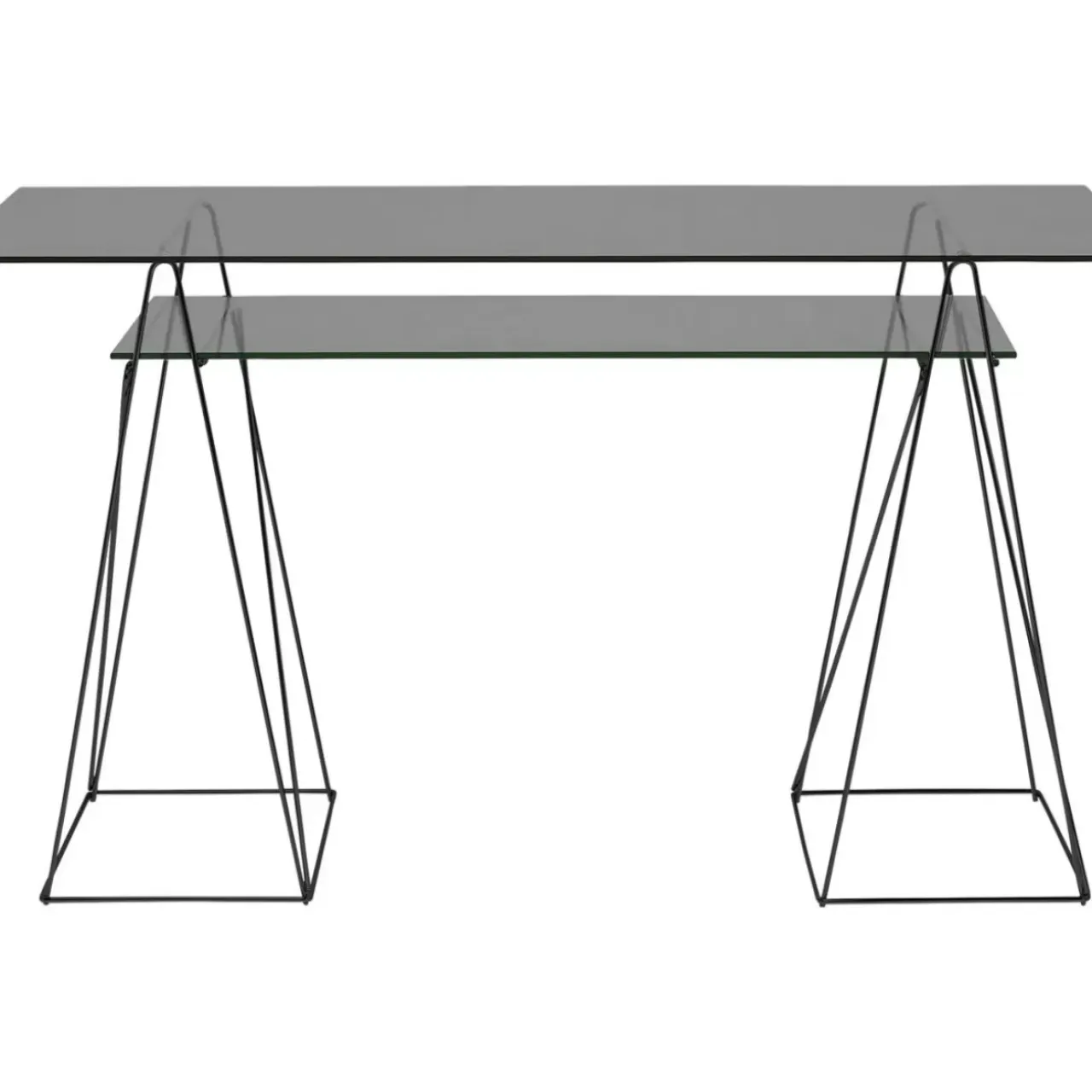 Tische-KARE Design Glasset Polar 8Mm Esg Smoke 130X65Cm