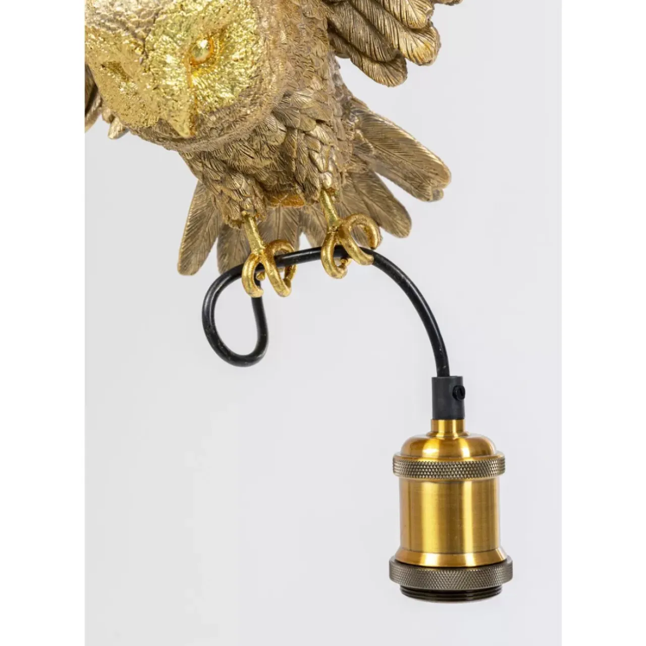 Hängeleuchten-KARE Design Hangeleuchte Animal Owl Gold