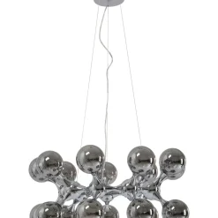 Hängeleuchten-KARE Design Hangeleuchte Atomic Balls Silber O74Cm
