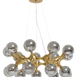 Hängeleuchten-KARE Design Hangeleuchte Atomic Balls Brass O74Cm