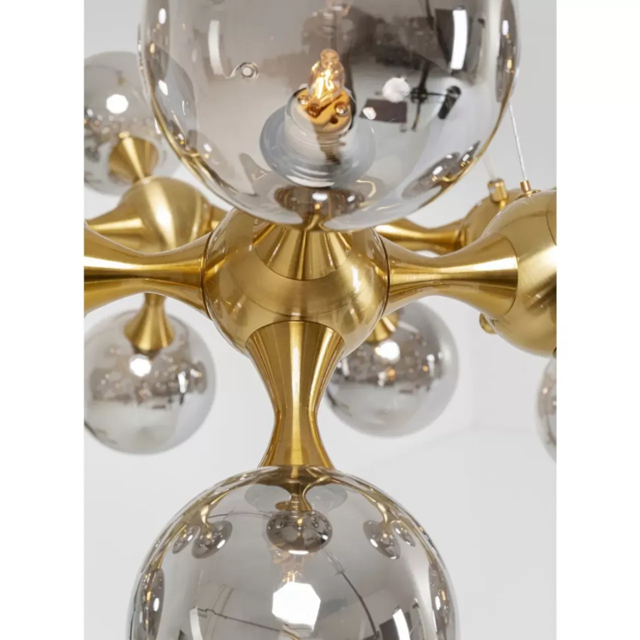 Hängeleuchten-KARE Design Hangeleuchte Atomic Balls Brass O74Cm