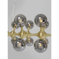 Hängeleuchten-KARE Design Hangeleuchte Atomic Balls Brass 140Cm