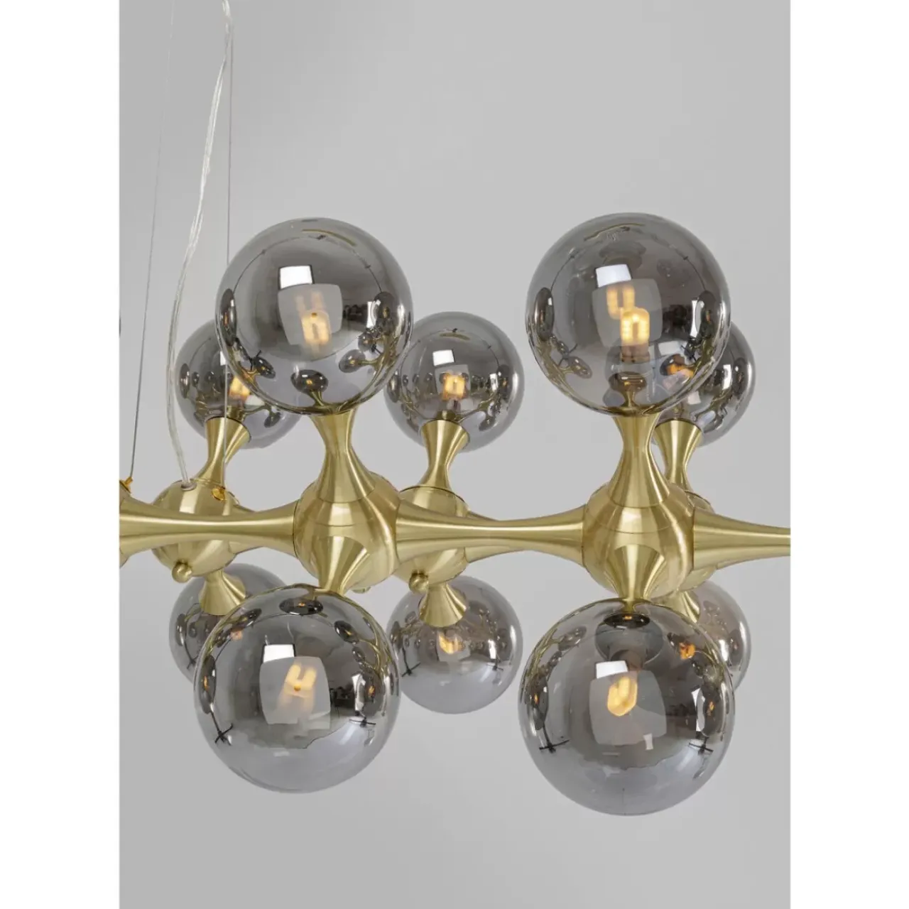 Hängeleuchten-KARE Design Hangeleuchte Atomic Balls Brass 140Cm