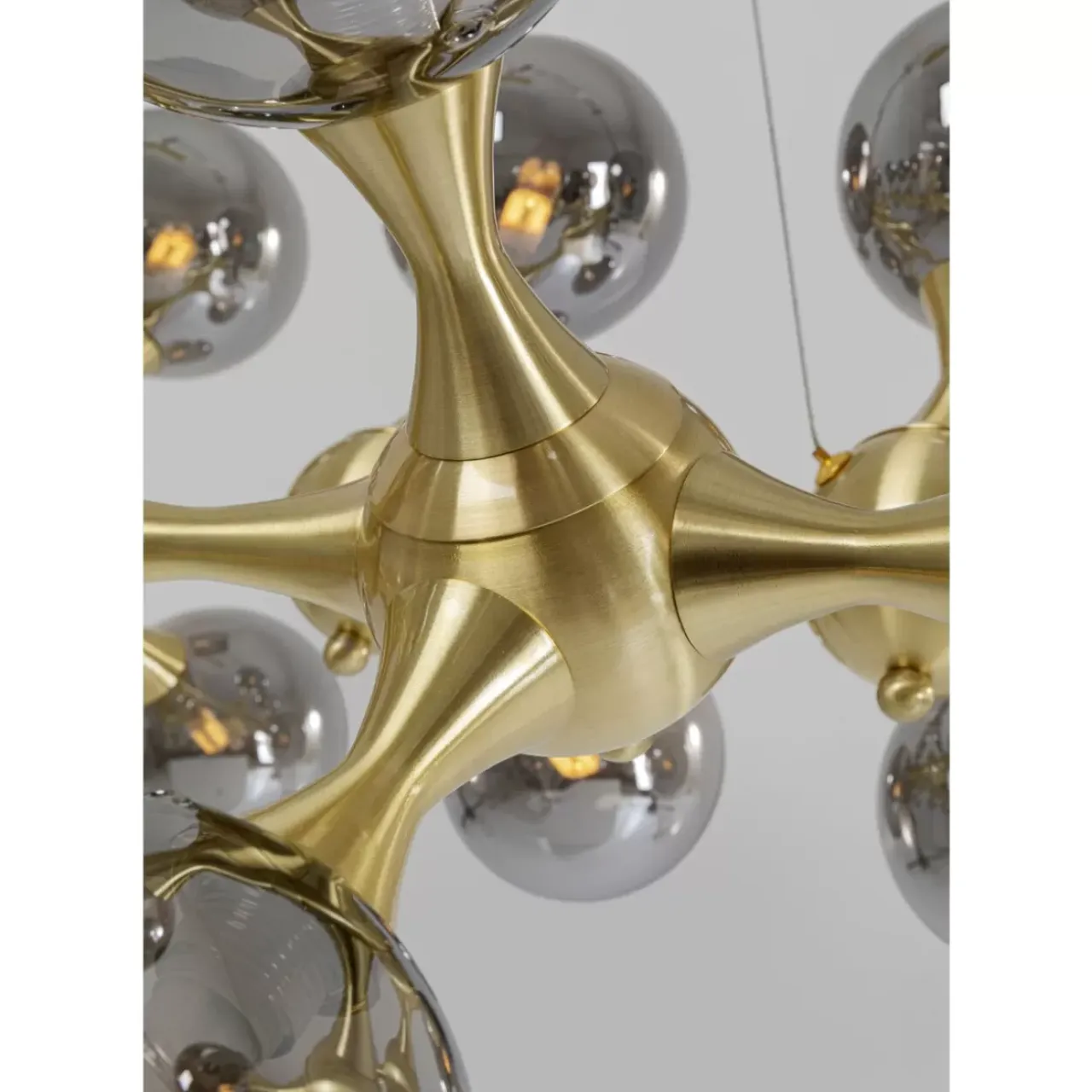 Hängeleuchten-KARE Design Hangeleuchte Atomic Balls Brass 140Cm