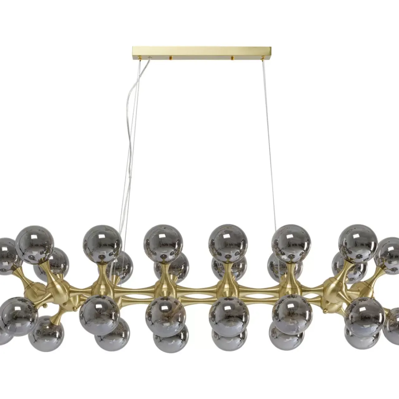 Hängeleuchten-KARE Design Hangeleuchte Atomic Balls Brass 140Cm
