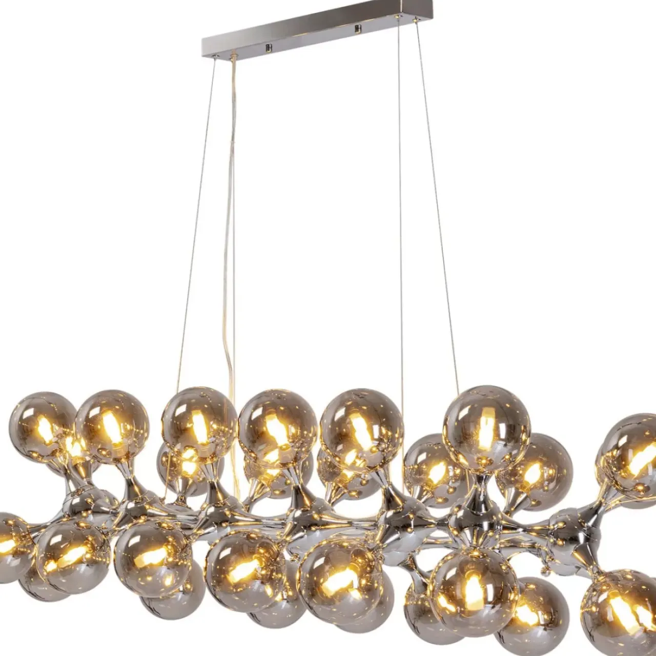 Hängeleuchten-KARE Design Hangeleuchte Atomic Balls Brass 140Cm