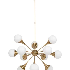 Hängeleuchten-KARE Design Hangeleuchte Bulb Fiction 12 Brass O102Cm