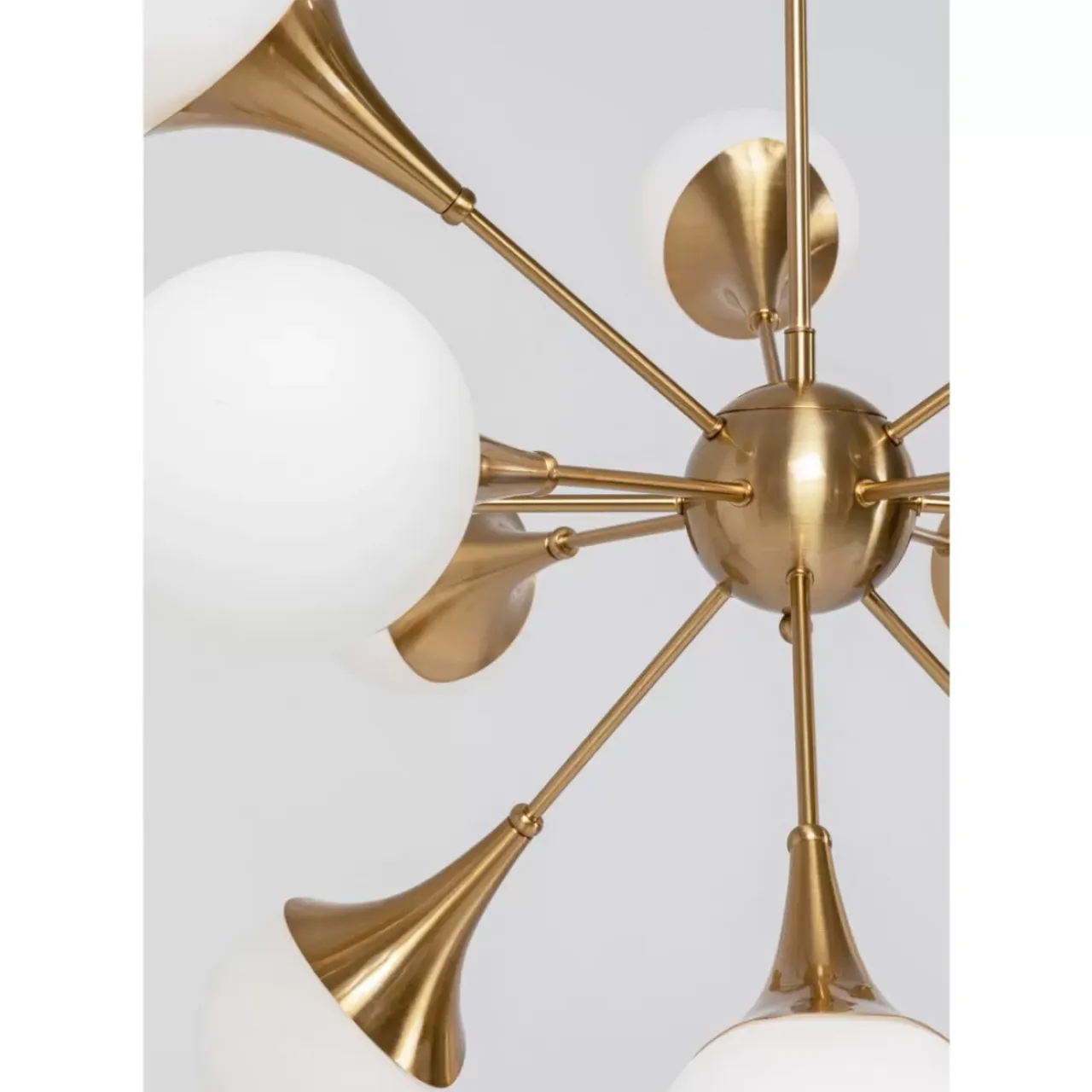 Hängeleuchten-KARE Design Hangeleuchte Bulb Fiction 12 Brass O102Cm