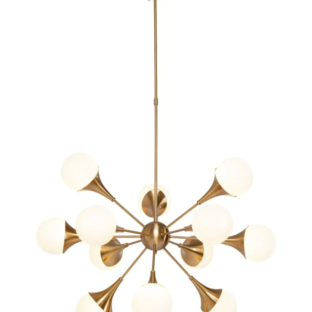 Hängeleuchten-KARE Design Hangeleuchte Bulb Fiction 12 Brass O102Cm