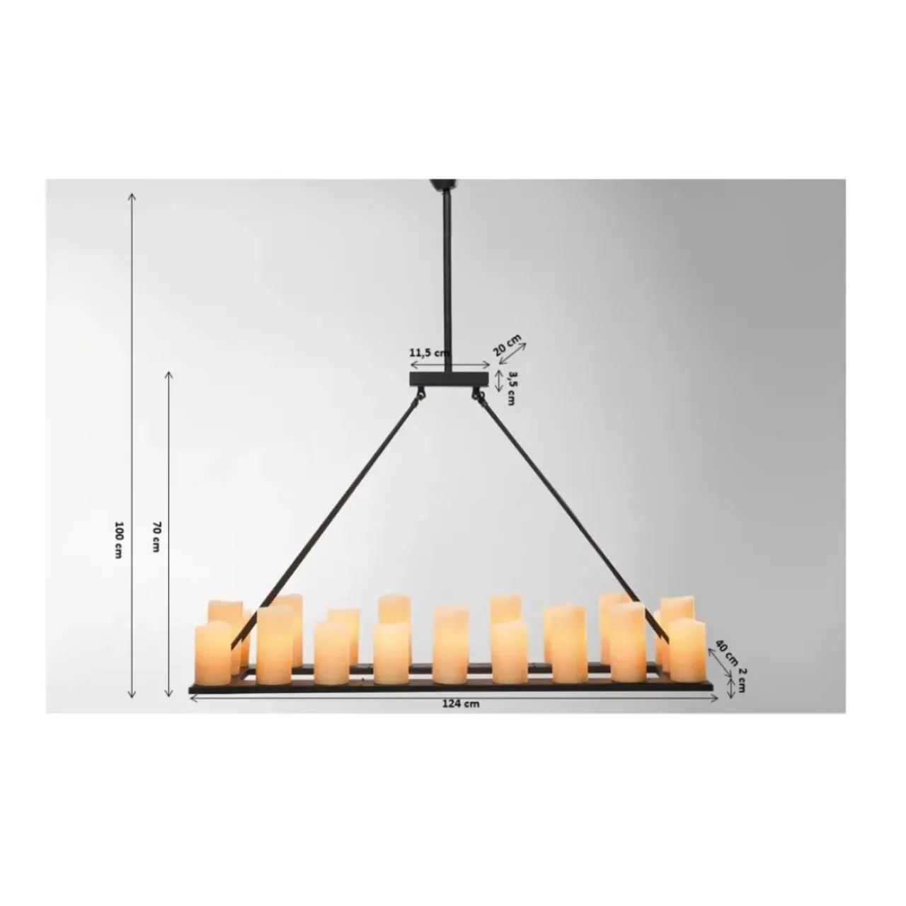 Hängeleuchten-KARE Design Hangeleuchte Candle Light 20Er