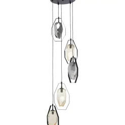 Hängeleuchten-KARE Design Hangeleuchte Diamond Fever Spiral Schwarz O42Cm