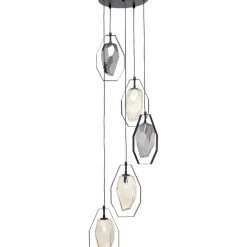 Hängeleuchten-KARE Design Hangeleuchte Diamond Fever Spiral Schwarz O42Cm