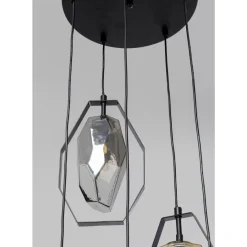 Hängeleuchten-KARE Design Hangeleuchte Diamond Fever Spiral Schwarz O42Cm