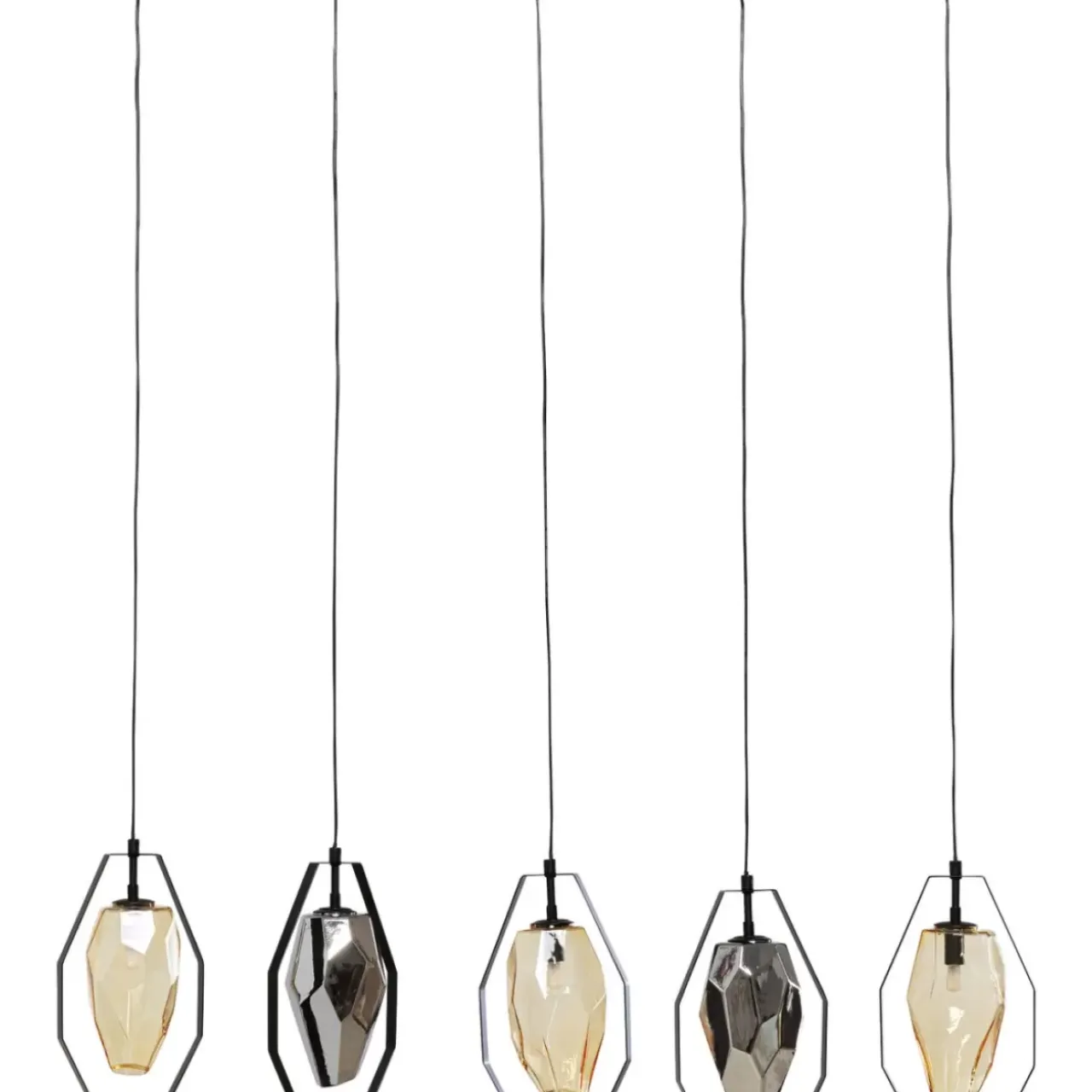 Hängeleuchten-KARE Design Hangeleuchte Diamond Fever Dining Schwarz 110Cm