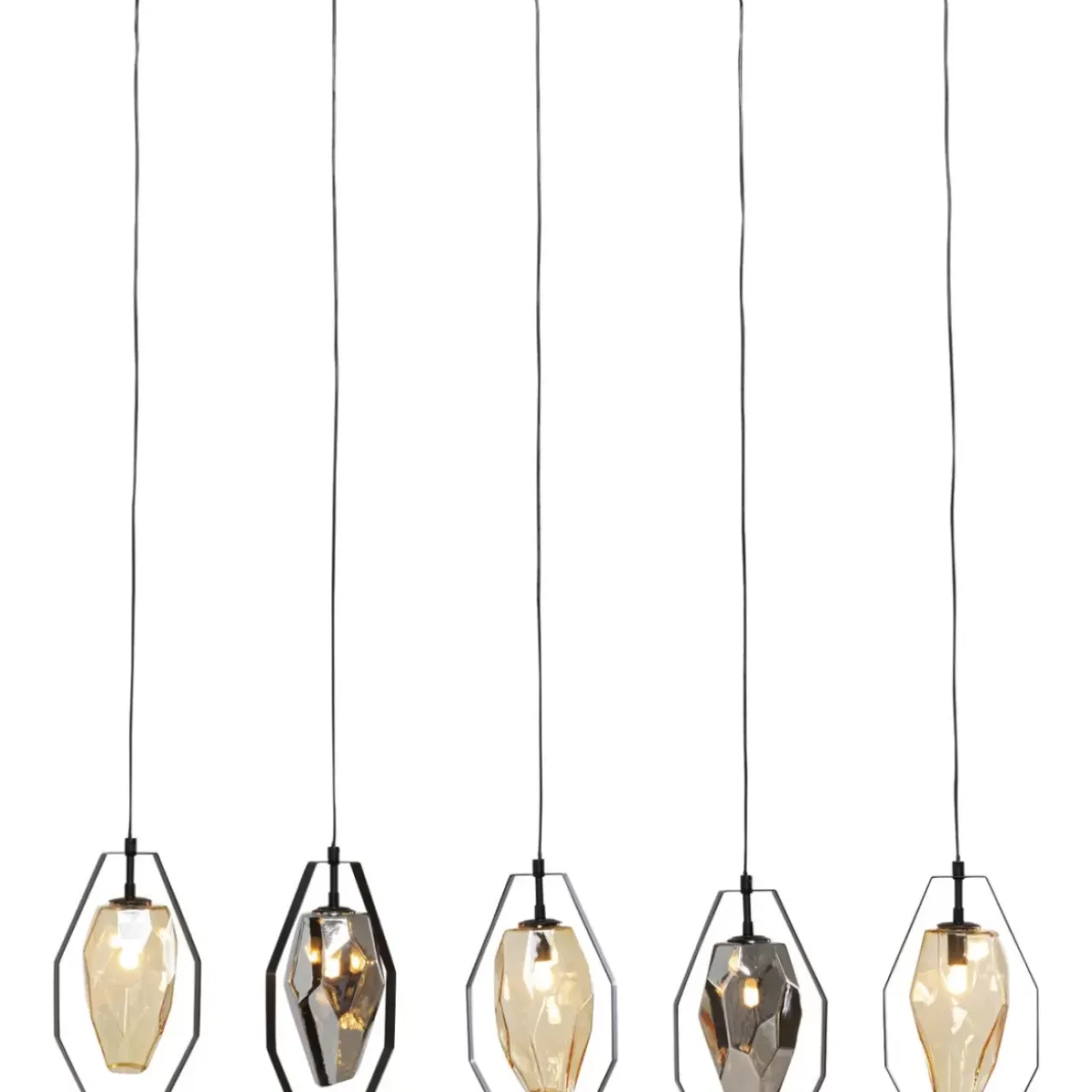 Hängeleuchten-KARE Design Hangeleuchte Diamond Fever Dining Schwarz 110Cm