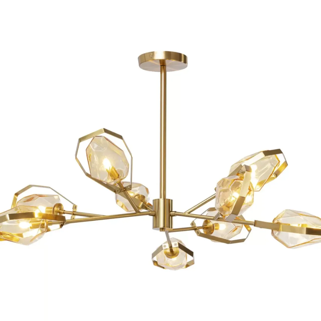 Hängeleuchten-KARE Design Hangeleuchte Diamond Fever Ufo Brass O106Cm