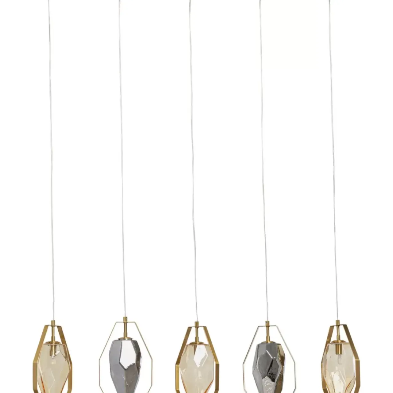 Hängeleuchten-KARE Design Hangeleuchte Diamond Fever Dining Brass 110Cm