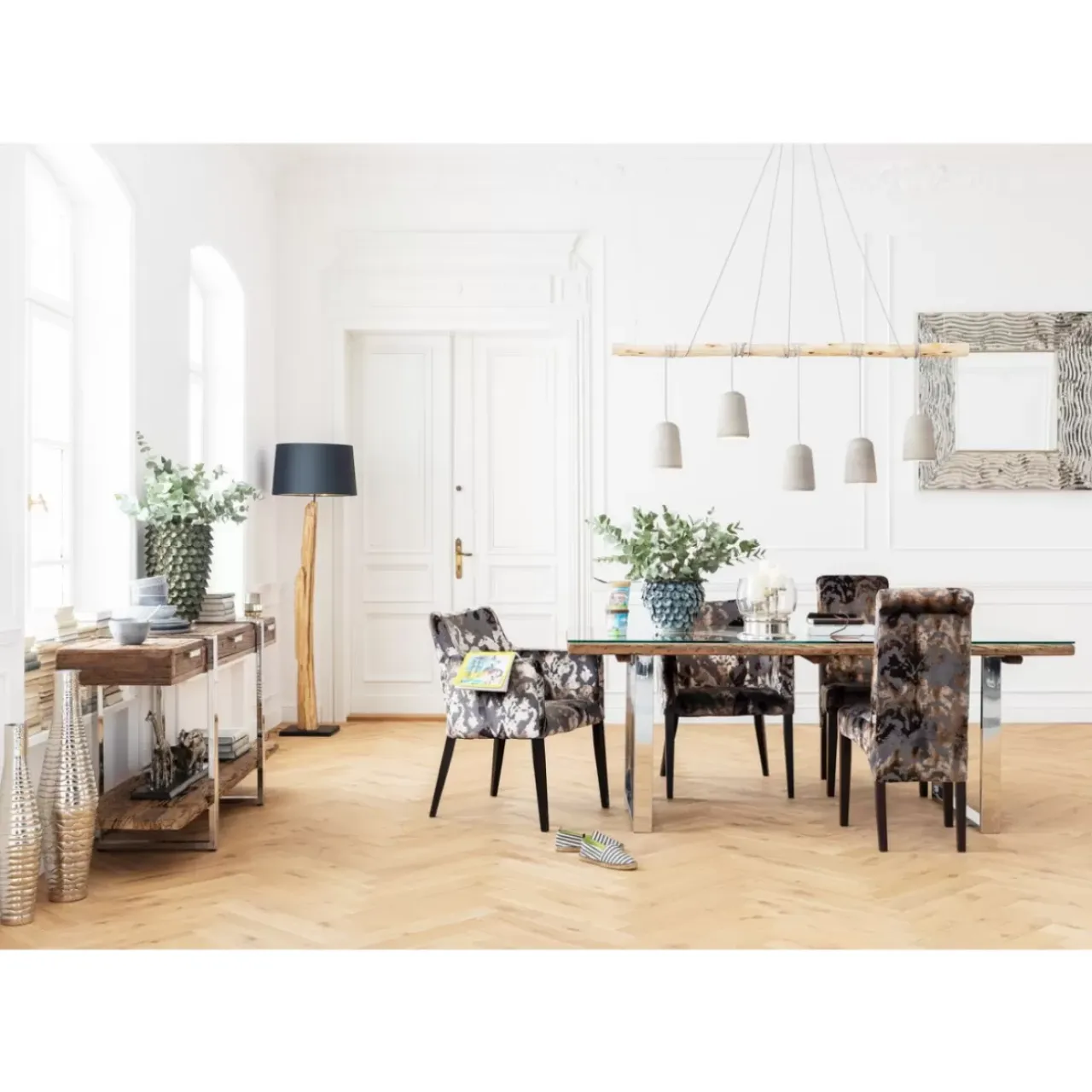 Hängeleuchten-KARE Design Hangeleuchte Dining Concrete Cinque