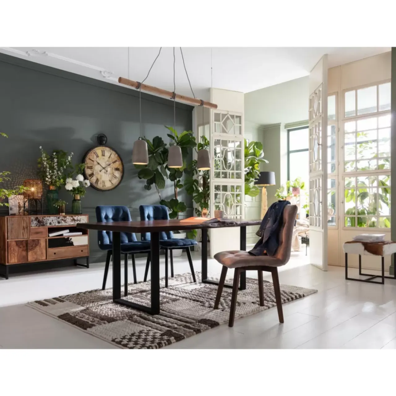 Hängeleuchten-KARE Design Hangeleuchte Dining Concrete Tre