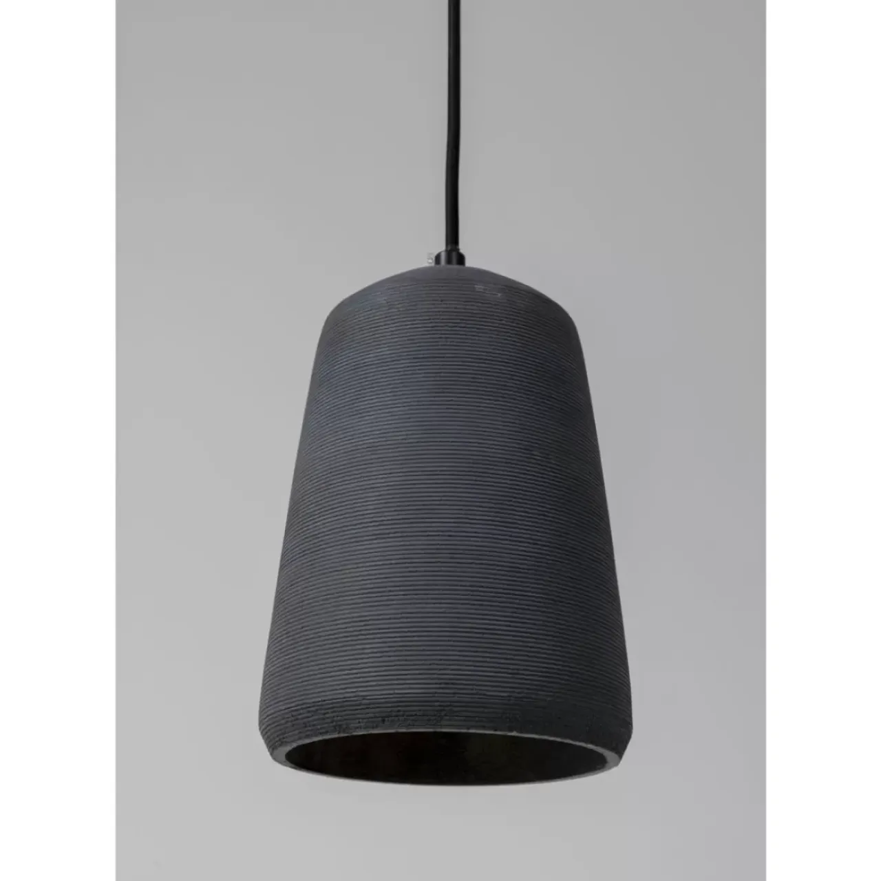 Hängeleuchten-KARE Design Hangeleuchte Dining Concrete Schwarz Tre