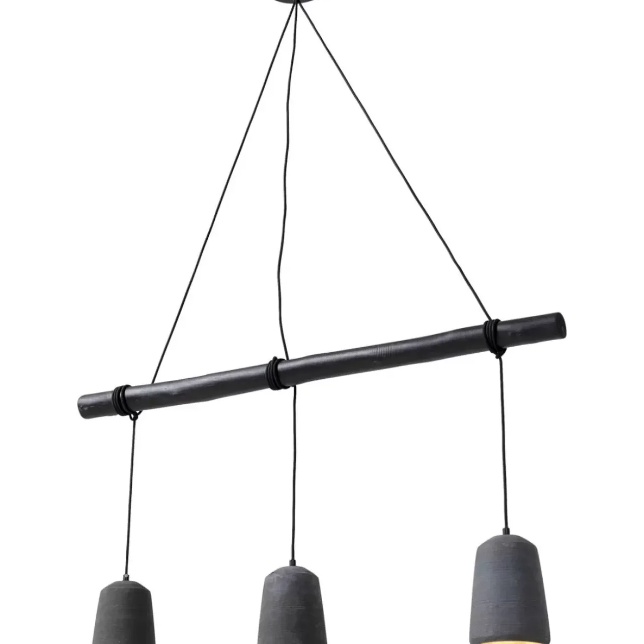 Hängeleuchten-KARE Design Hangeleuchte Dining Concrete Schwarz Tre