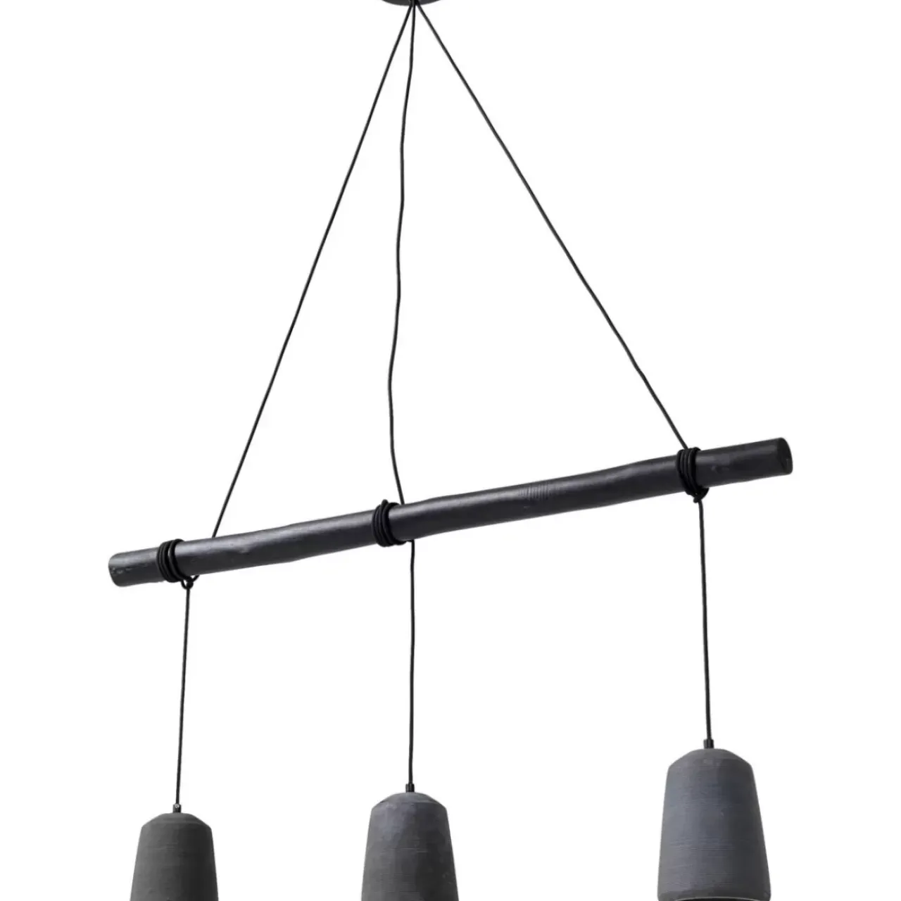 Hängeleuchten-KARE Design Hangeleuchte Dining Concrete Schwarz Tre