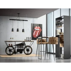 Hängeleuchten-KARE Design Hangeleuchte Dining Concrete Schwarz Tre