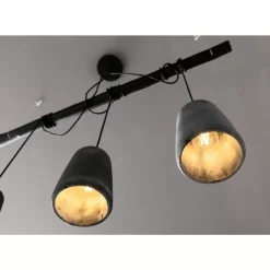 Hängeleuchten-KARE Design Hangeleuchte Dining Concrete Schwarz Tre