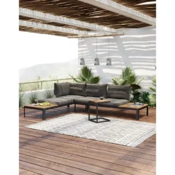 Hängeleuchten-KARE Design Hangeleuchte Dining Concrete Schwarz Tre