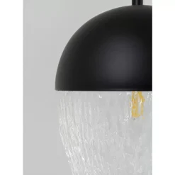 Hängeleuchten-KARE Design Hangeleuchte Frozen Schwarz Matt O20Cm