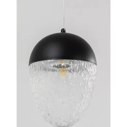 Hängeleuchten-KARE Design Hangeleuchte Frozen Schwarz Matt O20Cm