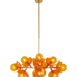 Hängeleuchten-KARE Design Hangeleuchte Globo Amber 79Cm