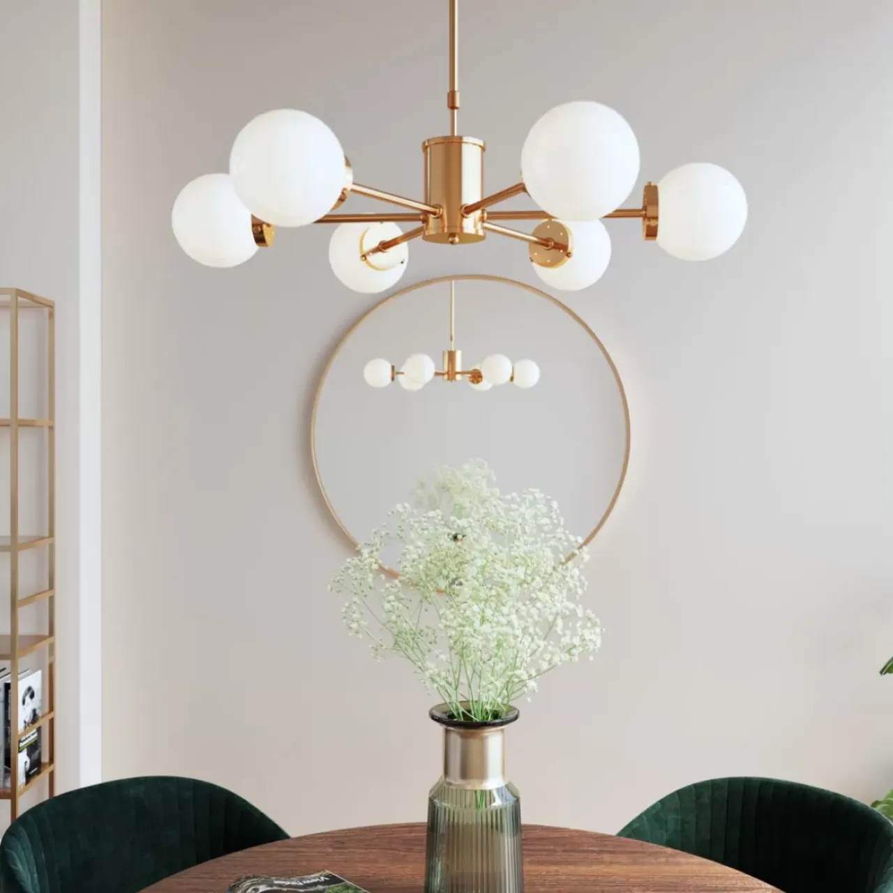 Hängeleuchten-KARE Design Hangeleuchte Heavenly Gold O70Cm