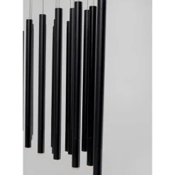 Hängeleuchten-KARE Design Hangeleuchte Living Vegas Schwarz Matt Led 120Cm