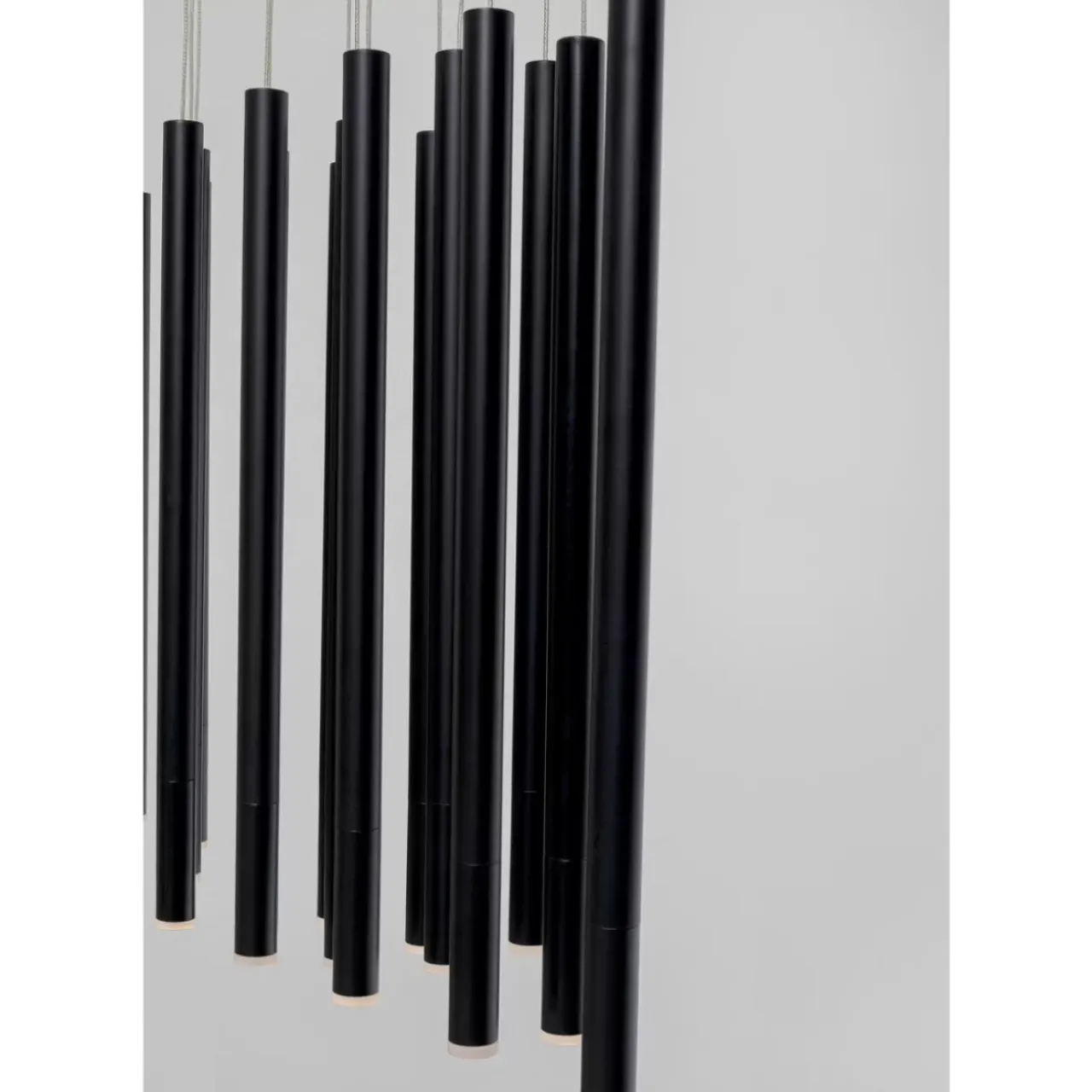 Hängeleuchten-KARE Design Hangeleuchte Living Vegas Schwarz Matt Led 120Cm