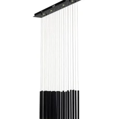 Hängeleuchten-KARE Design Hangeleuchte Living Vegas Schwarz Matt Led 120Cm