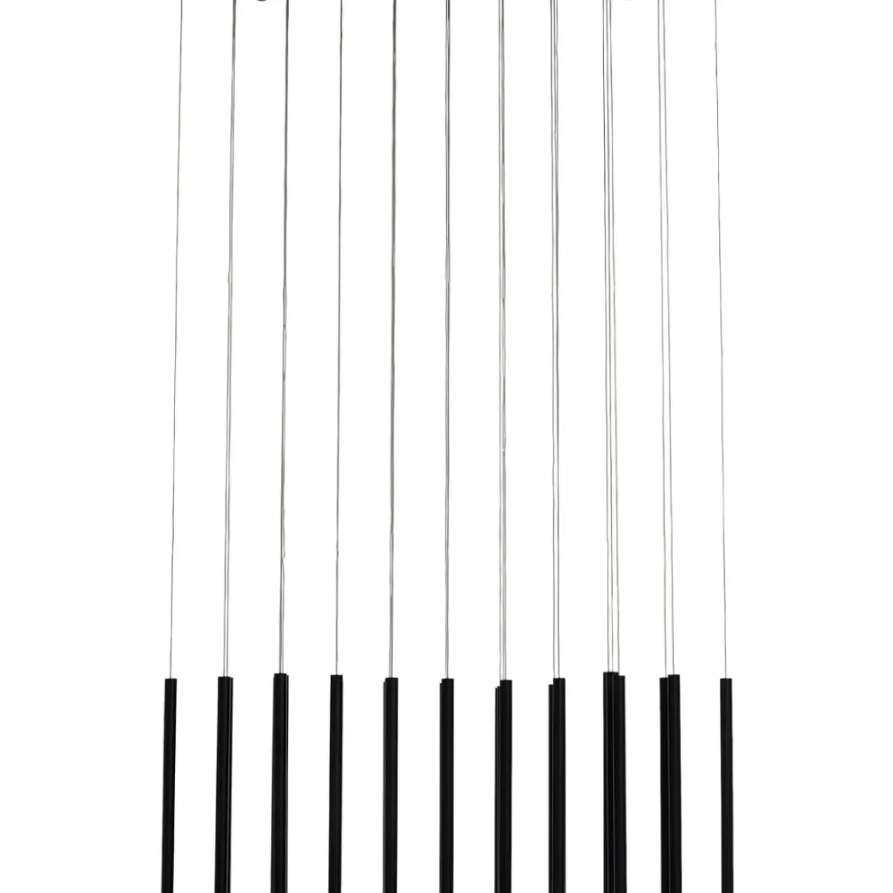 Hängeleuchten-KARE Design Hangeleuchte Living Vegas Schwarz Matt Led 120Cm
