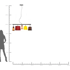 Hängeleuchten-KARE Design Hangeleuchte Parecchi Colore 100Cm
