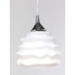 Hängeleuchten-KARE Design Hangeleuchte Ruffle Dining Weis
